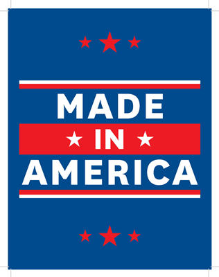 Made in America | Kiosk Sign - Patriotic